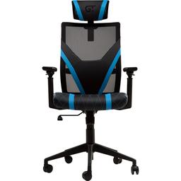 Геймерское кресло GT Racer черное с синим (X-6674 Black/Blue)