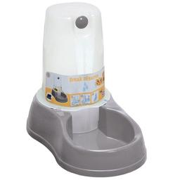Миска пластиковая для собак и кошек Stefanplast Break reserve Water, 3,5 л, серый (4375)
