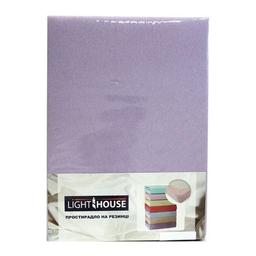 Простыня на резинке LightHouse Jersey Premium, 160х200 см, сиреневый (46548)