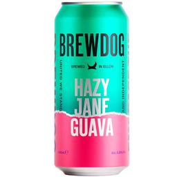 Пиво Brewdog Hazy Jane Guava, світле, 5%, з/б, 0,44 л