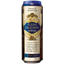 Пиво Volfas Engelman Bravoro, светлое, фильтрованное, 5,2%, ж/б, 0,568 л