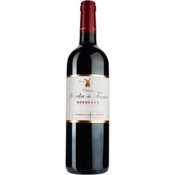 Вино Chateau Moulin du Terrier AOP Bordeaux 2017, красное сухое 0,75 л