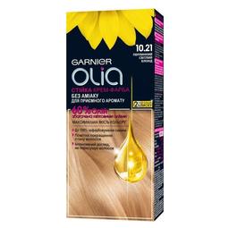 Фарба для волосся Garnier Olia, відтінок 10.21 (перловий світлий блонд), 112 мл (C6263900)