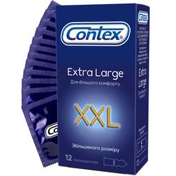Презервативи латексні Contex Extra Large з силіконовою змазкою, збільшеного розміру, 12 шт. (3007311)
