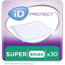 Одноразові гігієнічні пелюшки iD Protect Expert Super, 60x60 см, 30 шт.