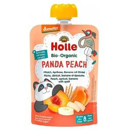 Пюре Holle Panda Peach, с персиком, абрикосом, бананом и спельтой, 100 г
