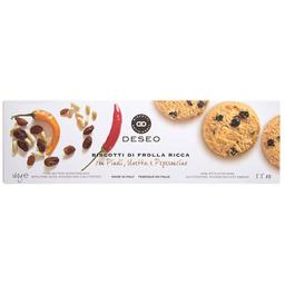 Печиво пісочне Deseo з кедровими горіхами, родзинками та перцем чилі 160 г