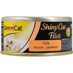 Вологий корм для котів GimCat ShinyCat Filet, з куркою, 70 г