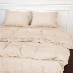 Комплект постельного белья MirSon Natural Linen Amalia лен двуспальный оранжево-розовый (2200008248734)