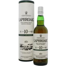 Віскі Laphroaig 10 yo Cask Strength Batch 15 Single Malt Scotch Whisky 56.5% 0.7 л у тубусі