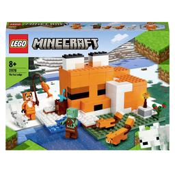 Конструктор LEGO Minecraft Лисья хижина, 193 деталей (21178)