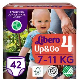 Подгузник трусики Libero Up&Go 4 (7-11 кг), 42 шт. (80053)