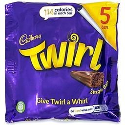 Батончики Cadbury Twirl шоколадные пористые 107.5 г (5 шт. х 21.5 г)