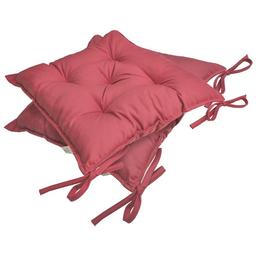 Подушка на стул Прованс 40х40 см, коралл (15035)