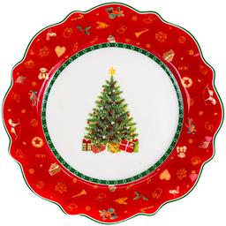 Тарелка Christmas Delight, 21 см, разноцветный (985-117)