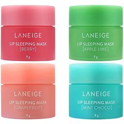 Набор ночных масок для губ Laneige, 32 г (4 шт. по 8 г)