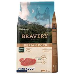 Сухой корм для взрослых собак маленьких пород Bravery Iberian Pork Mini Adult, с иберийской свининой, 7 кг