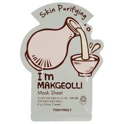 Маска тканинна для обличчя Tony Moly I’m Makgeolli Mask Sheet Skin Purifying Макколі, 21 мл