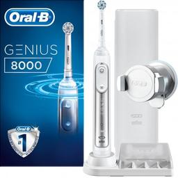 Электрическая зубная щетка Oral-B Genius 8000, серебристый