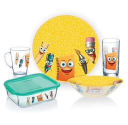 Набір дитячого посуду Luminarc Stationery, 5 предметів (P7866)
