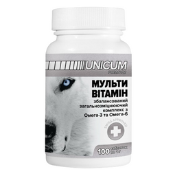 Витамины Unicum Рremium для собак мультивитамины, 100 таблеток, 100 г (UN-016)