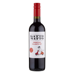 Вино Gatto Matto Primitivo Salento IGT, красное, сухое, 0,75 л