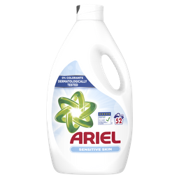 Жидкий стиральный порошок Ariel Для чувствительной кожи, для белых и цветных тканей, 2,86 л