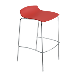 Барный стул Papatya X-Treme BSS, красный (4823044305308)
