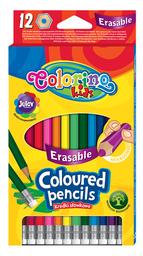 Олівці кольорові Colorino, з гумкою, 12 кольорів, 12 шт. (87492PTR)