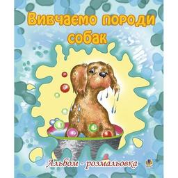 Альбом-розмальовка Богдан Вивчаємо породи собак 16 сторінок (978-966-10-0264-6)