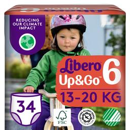 Підгузки трусики Libero Up&Go 6 (13-20 кг), 34 шт. (80060)