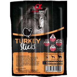 Напіввологі ласощі для собак Alpha Spirit Sticks Turkey, палички з індички, 4 шт., 40 г