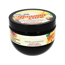 Маска для волос Eveline Food for hair Banana Care Защита цвета и восстановление, 500 мл (C500HFBC)
