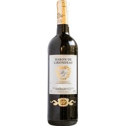 Вино Baron de Lirondeau Bordeaux, красное, сухое, 13,5%, 0,75 л