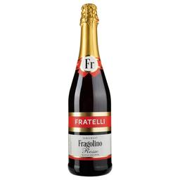 Напиток винный игристый Fratelli Fragolino Rosso, красное, полусладкое, 6,9%, 0,75 л (833433)