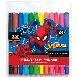 Фломастери Yes Marvel Spiderman, 12 кольорів (650478)