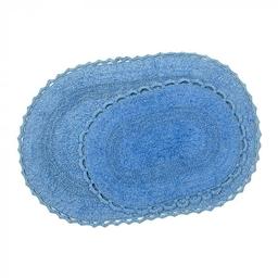 Набор ковриков Irya Vermont lacivert, 90х60 см и 60х40 см, синий (svt-2000022237901)