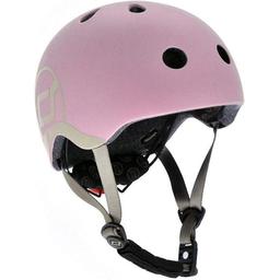 Шлем защитный детский Scoot and Ride с фонариком 51-53 см розовый (SR-190605-ROSE)