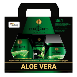 Подарунковий набір Dalas Aloe Vera: Шампунь, 500 мл + Маска для волосся, 500 мл + Крем для рук, 75 мл ( 724939)