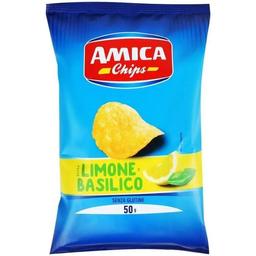 Чипсы Amica со вкусом лимона и базилика 50 г (918454)