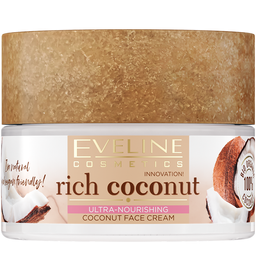 Мультипоживний кокосовий крем для обличчя Eveline Rich Coconut, 50 мл