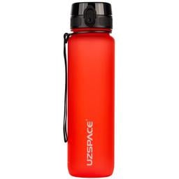 Бутылка для воды UZspace Colorful Frosted, 1 л, жарко-красный (3038)
