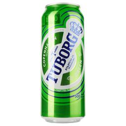 Пиво Tuborg Green, светлое, 4,6%, ж/б, 0,5 л (256738)