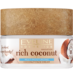 Інтенсивно зволожуючий кокосовий крем для обличчя Eveline Rich Coconut, 50 мл