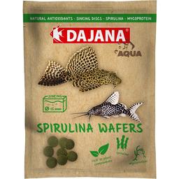 Корм Dajana Spirulina Wafers для донных травоядных рыб в чипсах 25 г