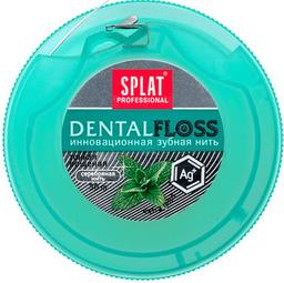 Антибактеріальна супертонка зубна нитка Splat DentalFloss М'ята, з волокнами срібла, 30 м