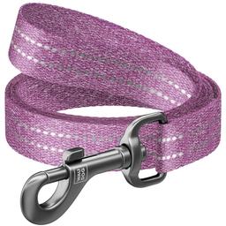 Поводок для собак Waudog Re-cotton, светоотражающий, 200х2 см, фиолетовый