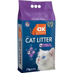 Наповнювач бентонітовий AKcat Compact Cat Litter Запах лаванди, 5 кг/5.9 л