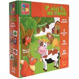 Гра настільна Vladi Toys Міні-розвивашка У лісі та на фермі, українська мова (VT1804-46)