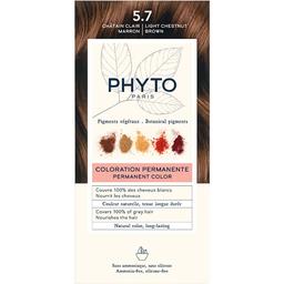 Крем-краска для волос Phyto Phytocolor, тон 5.7 (светлый шатен, каштановый), 112 мл (РН10022)